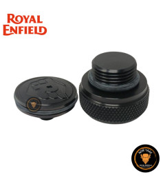  Tapa De Llenado De Aceite Negra (Para Motos De Color Plateado) Royal EnfieldHunter 350 Classic 350 Scram 411 Himalyan Interceptor 650 Super Meteor 650