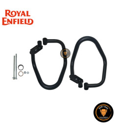 Protectores De Motor Compactos Negros Tubo De Acero 22Mm Royal Enfield Hunter 350