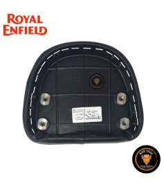 BLACK PASSENGER BACKREST PAD Royan Enfield Meteor 350